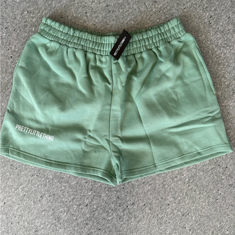 PrettyLittleThing Mint Green Athletic Shorts